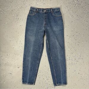 Vintage 90s Levi's 550 Relaxed Fit Tapered Leg Jeans Distressed Made In USA 14